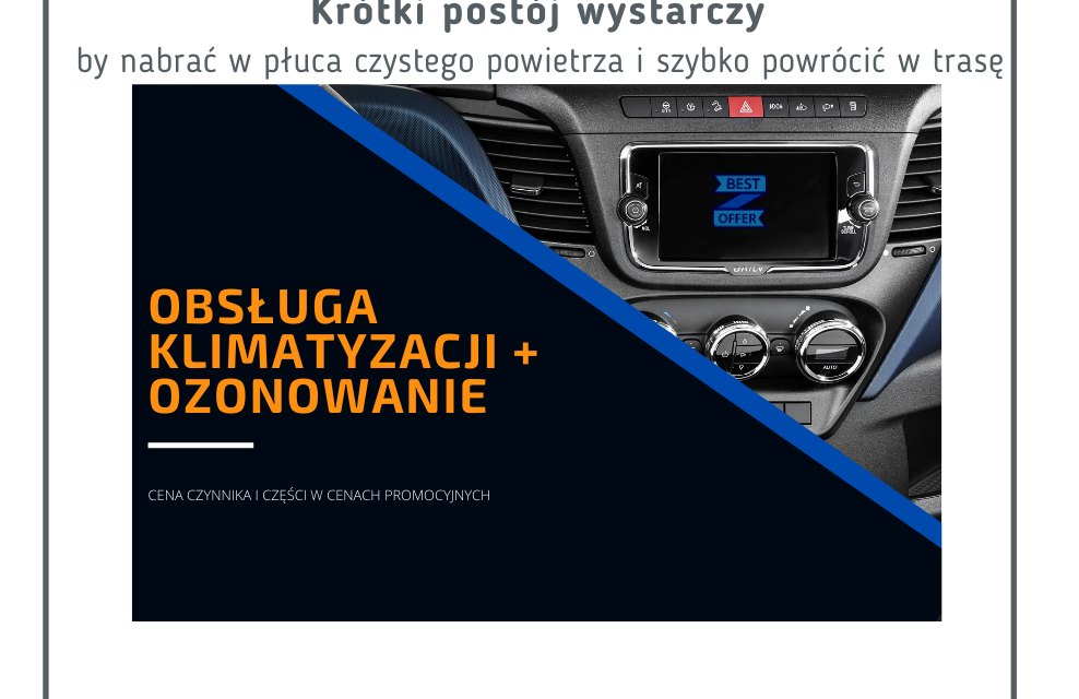 Obsługa układu klimatyzacji